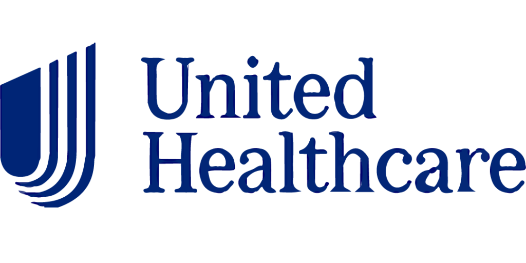 United Healthcare logo displayed on the Nebraska Wellness Group website, indicating accepted insurance providers.