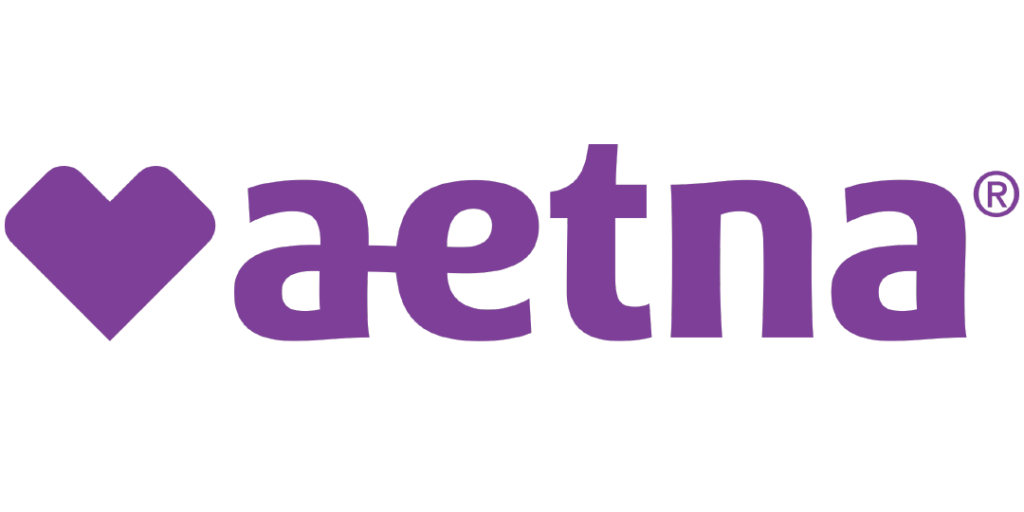 Aetna logo displayed on the Nebraska Wellness Group website, indicating accepted insurance providers.