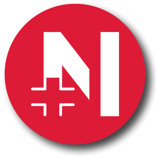 The Nebraska Wellness Group logo, with white lettering and red background, in a cropped circle.