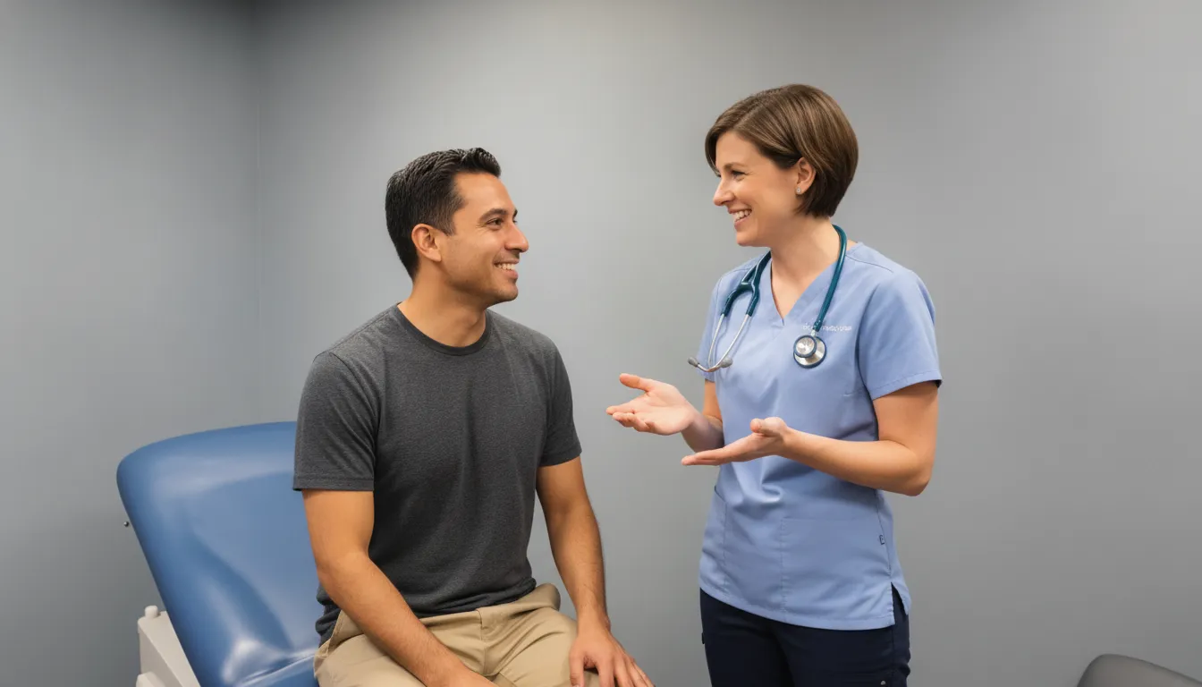 Provider discussing a personalized weight management plan with an adult patient