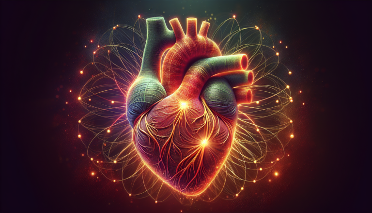 Artistic representation of a heart symbolizing improved cardiovascular health with semaglutide injections